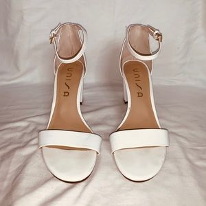 Unisa Rewni 2 White Heels